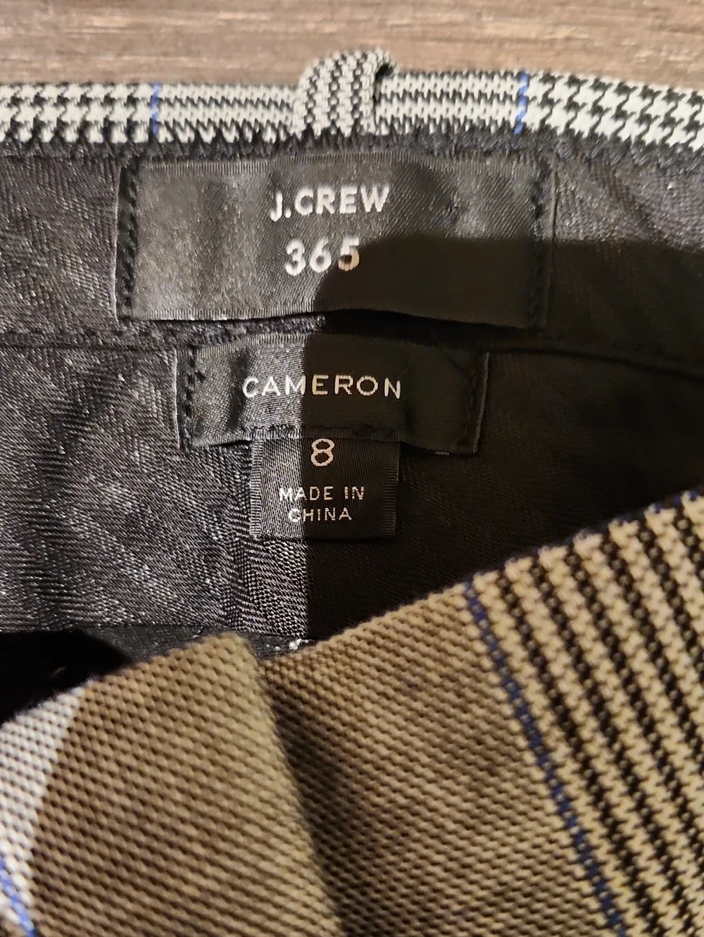 ❤ J CREW CAMERON FIT HIGH RISE SLIM ANKLE PLAID PANTS / TROUSERS, 8 (29)